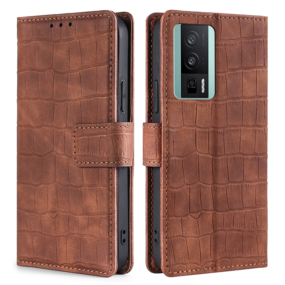 Crocodile Texture Phone Case For Xiaomi Poco F5 Pro 5G Redmi K60 Pro 5G K60 5G Wallet Stand Leather Protective Phone Cover Crocodile Texture Phone Case For Xiaomi Poco F5 Pro 5G Redmi K60 Pro 5G K60 5G Wallet Stand Leather Protective Phone Cover